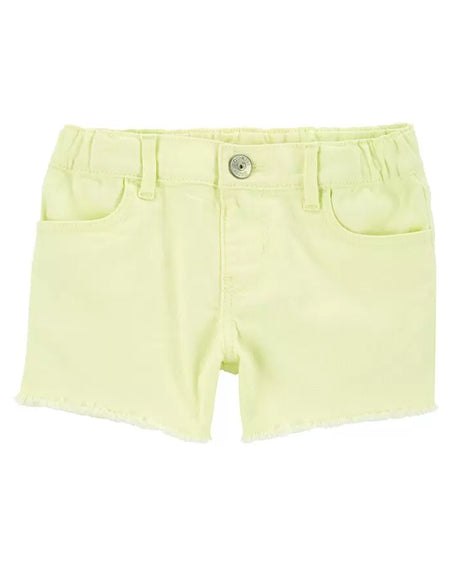 Short en Denim en Sergé Fluo OshKosh - Jaune
