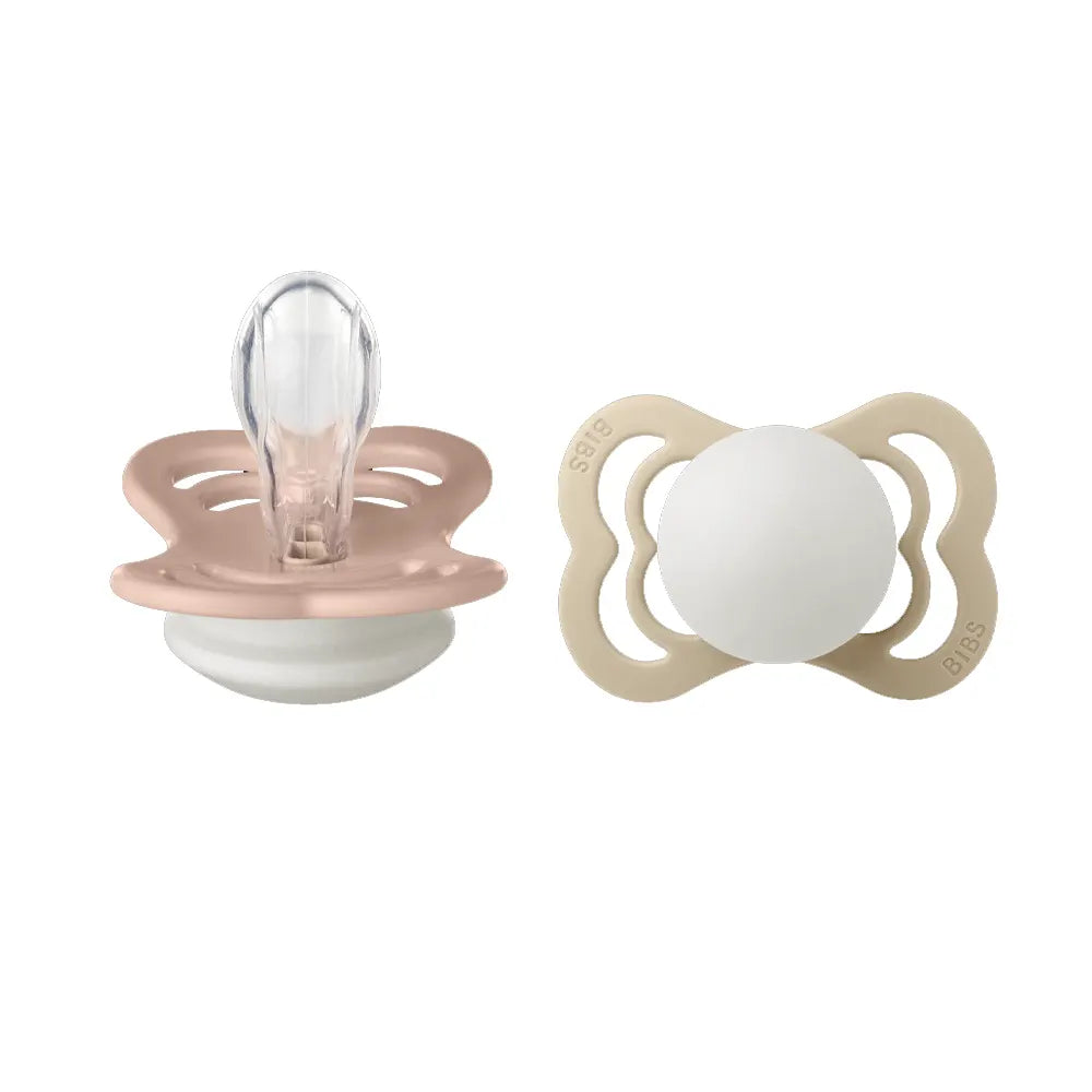 مجموعة بيبسمكونة من لهايتين سيليكون فائقتين متماثلتين - أحمر الخدود/الفانيليا - متوهجة