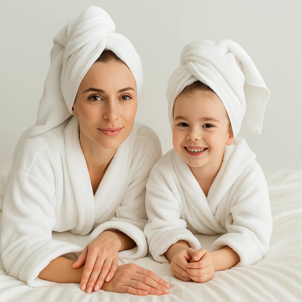 Bambidou Pack 2 Peignoirs Matchy-Matchy Maman & Enfant