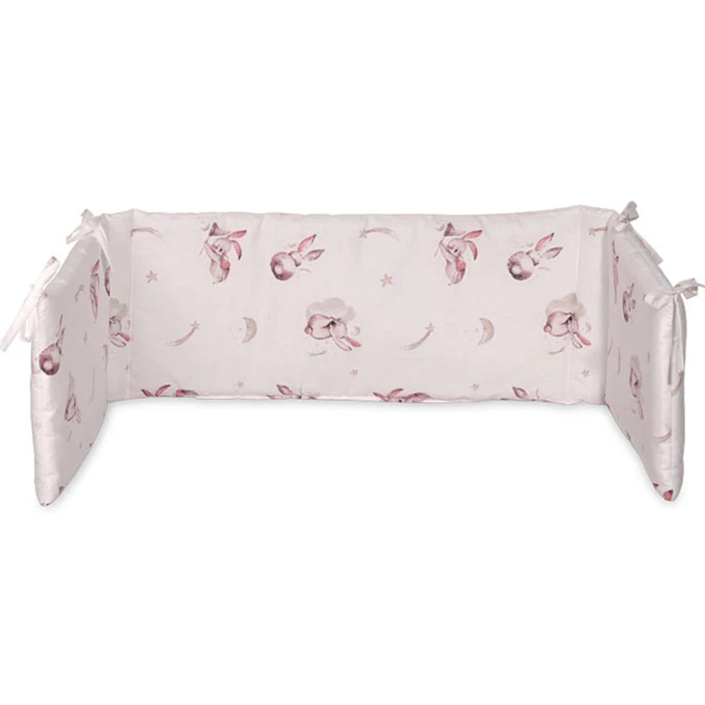 Lorelli Protège de Lit Rond Ranforce Beige Bunnies