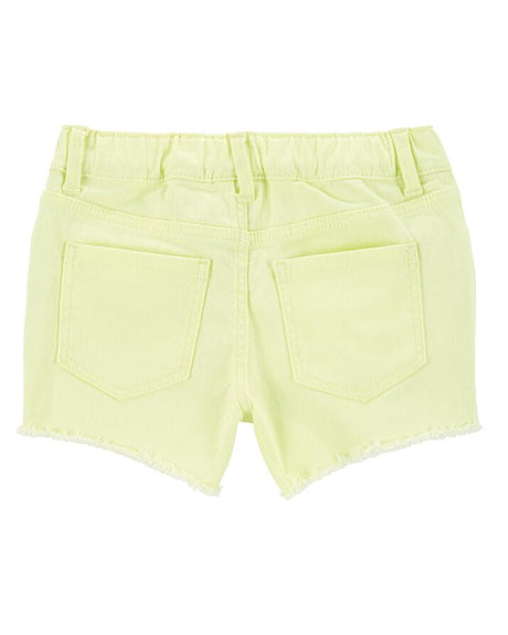 Short en Denim en Sergé Fluo OshKosh - Jaune