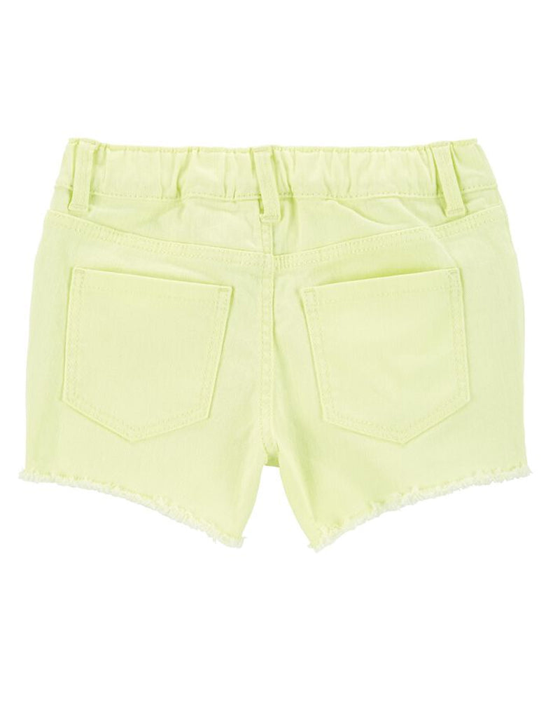 Short en Jean en Sergé Fluo OshKosh - Jaune