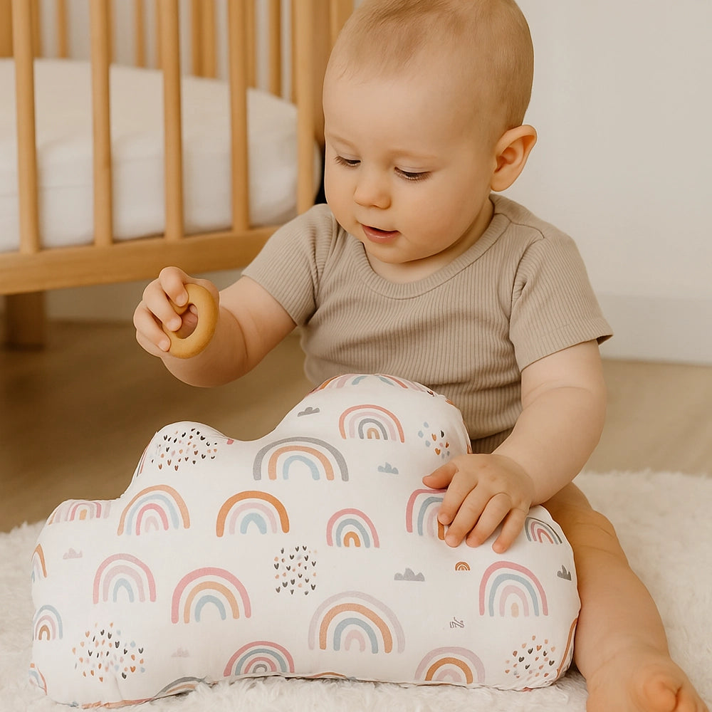 Coussin Babymat - Rainbow Rose