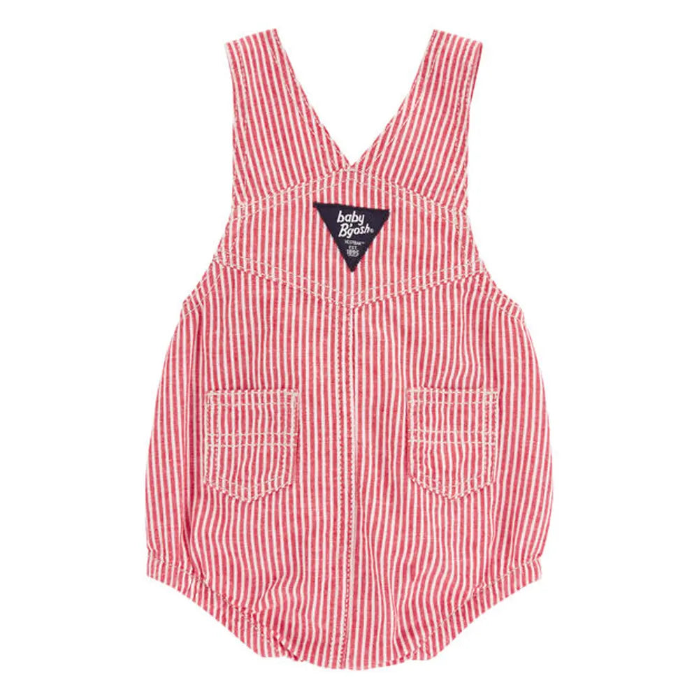 Salopette Hickory Rayé Bubble OshKosh - Rouge