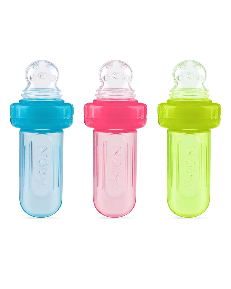 Nûby Nibber Snack for Fruits & Vegetables & Silicone Cookies 6M+ - Green