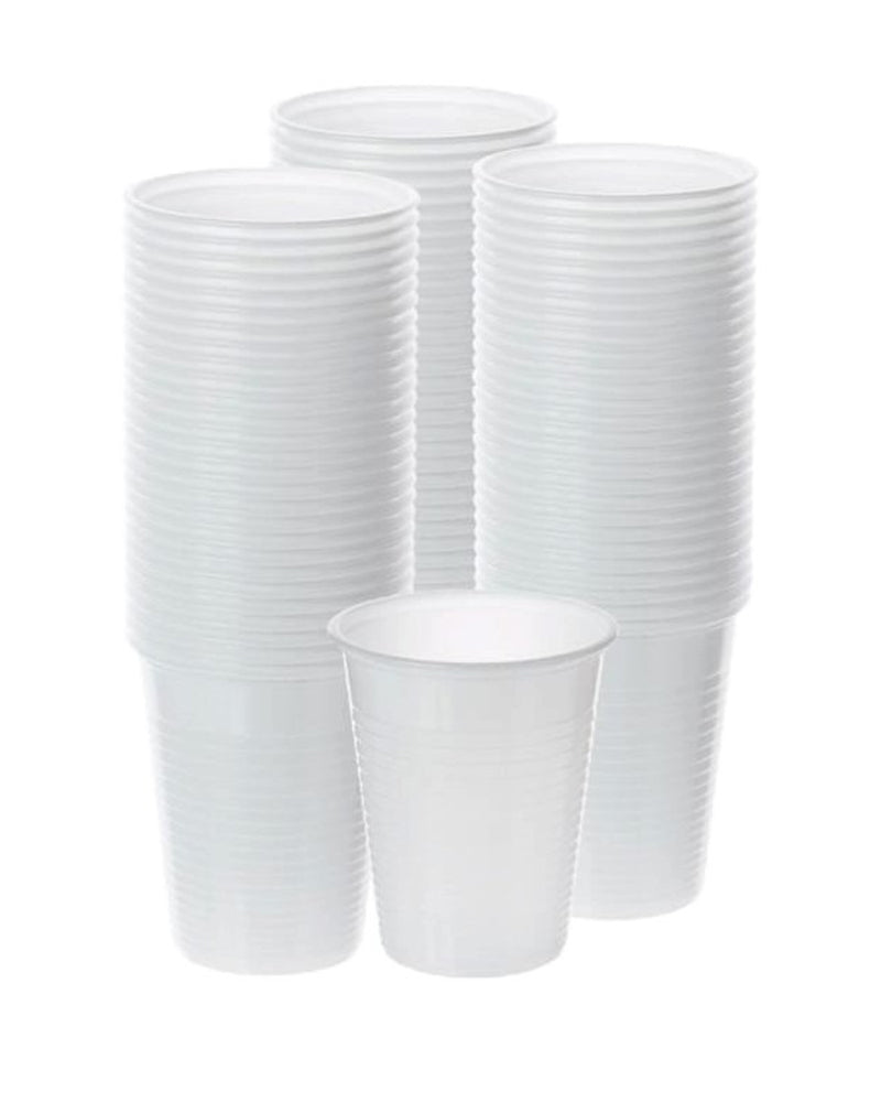 Ensemble de 100 Gobelets en Plastique - Blanc