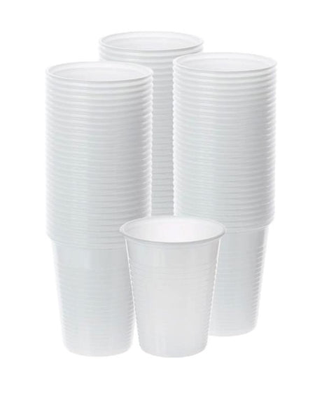 Ensemble de 100 Gobelets en Plastique - Blanc