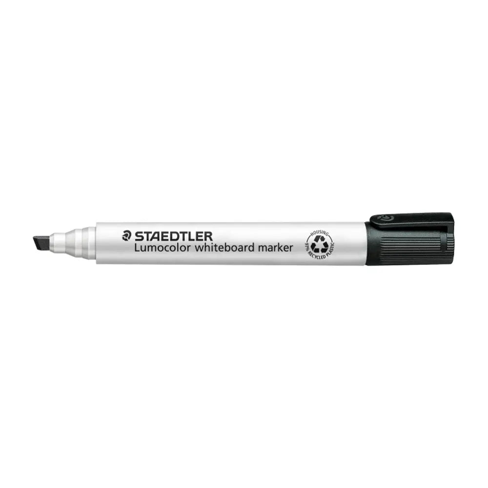Staedtler Marcador para Pizarra Blanca de Punta Biselada - Negro