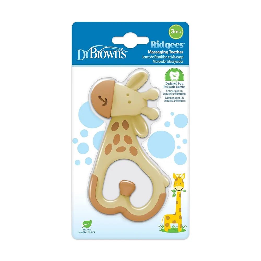 Dr. Brown's Anneau de dentition Apaisant 3M+ - Girafe