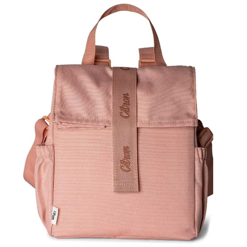 Citron Sac à Lunch Isotherme Enroulable – Rose Poudré