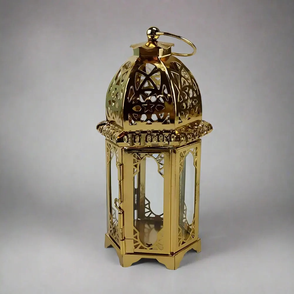 Lanterne de bougie Vintage - Dorée