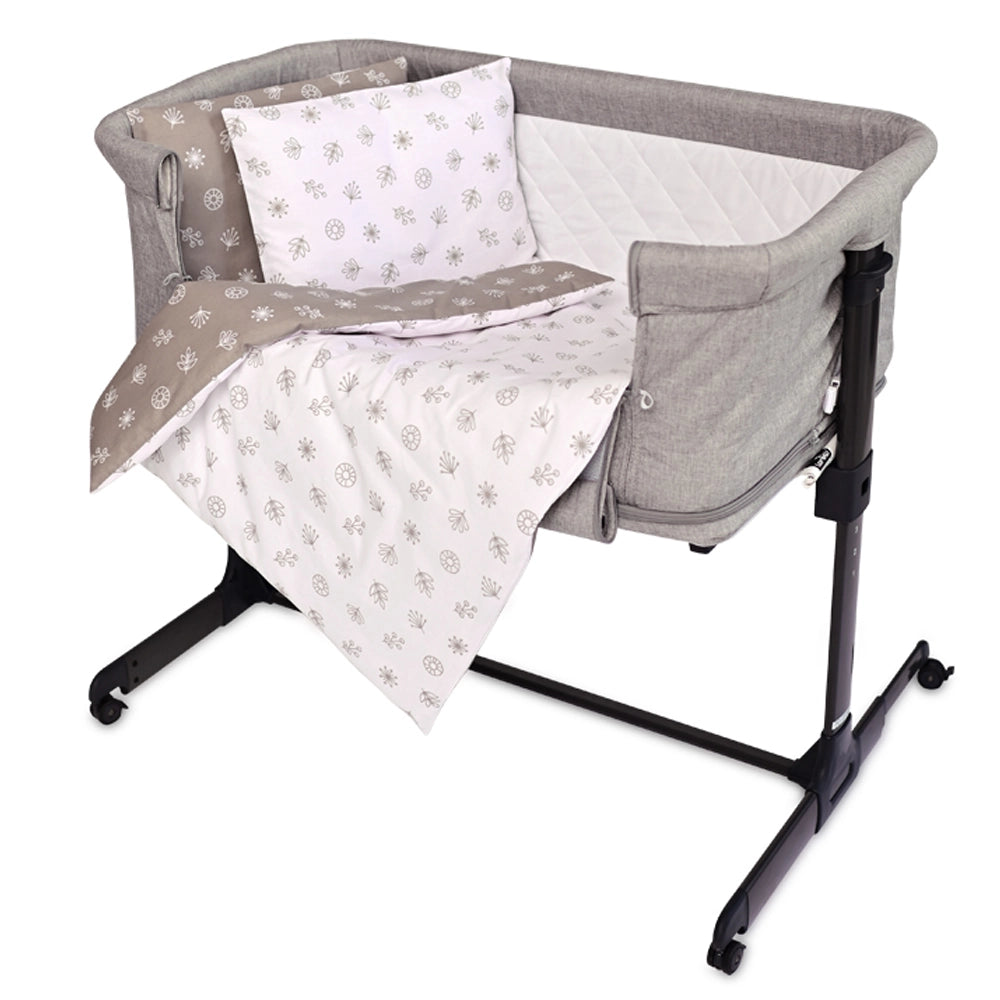 Lorelli 5-Piece Eva Set for Crib & Bed - Grey & Beige