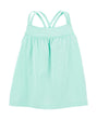 Débardeur Croisé Bébé Bébé Carter's - Menthe