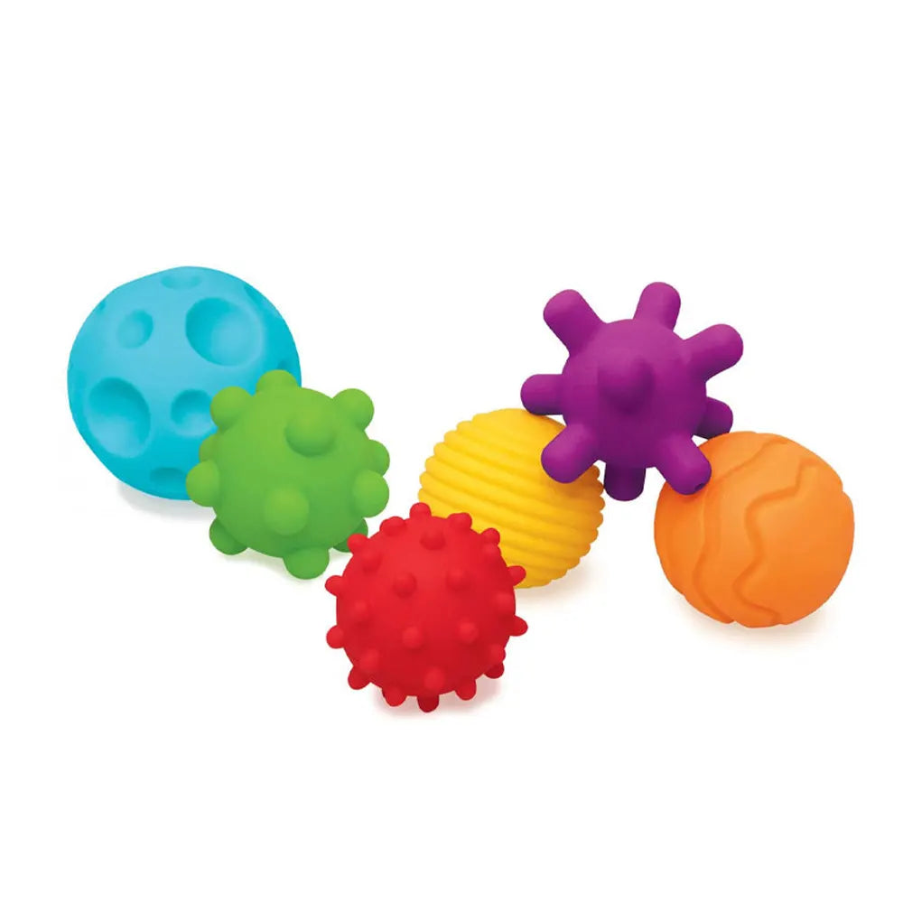Infantino Set of 6 Textured Balls 6M+