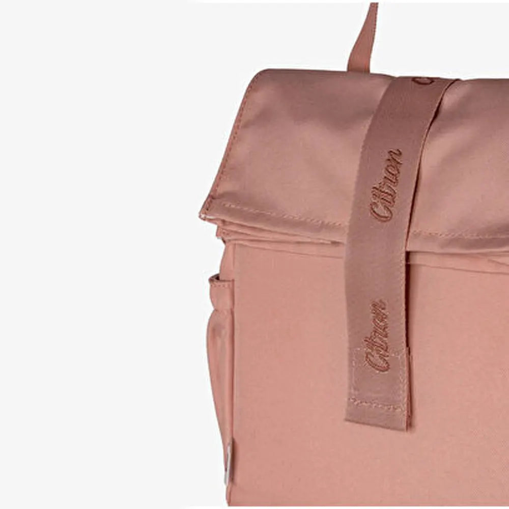 Citron Sac à Lunch Isotherme Enroulable – Rose Poudré