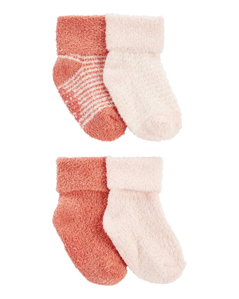 Lot De 4 Chaussons Multicolores En Synthétique – Pointure 38, Fait Main Non