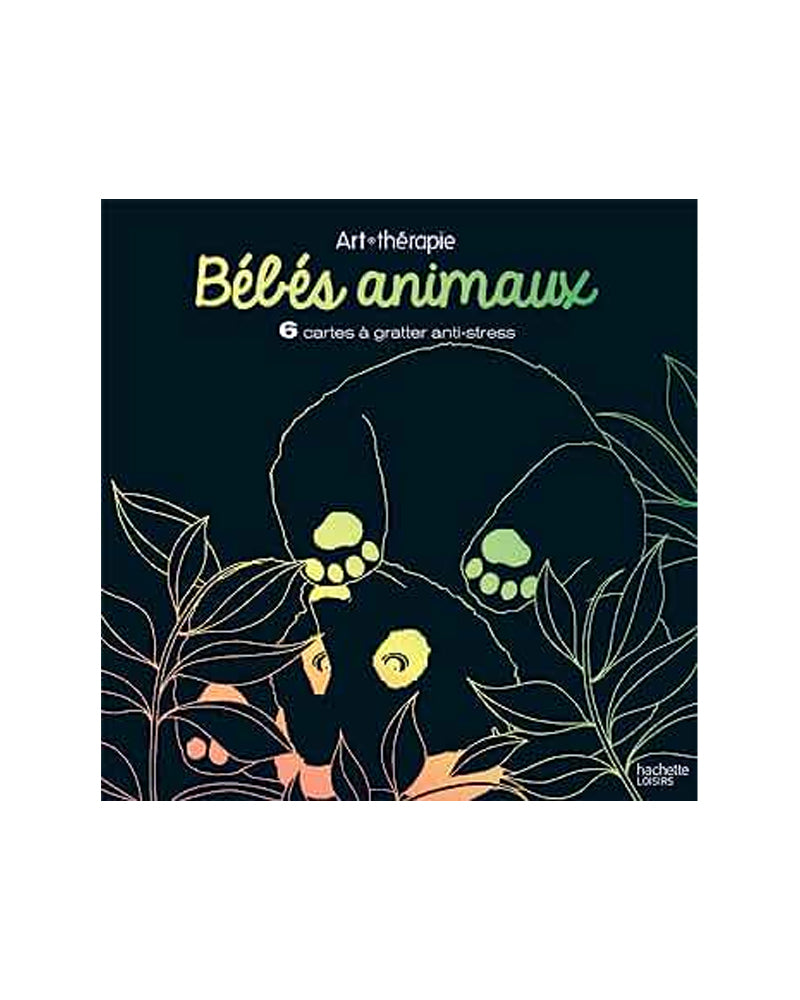 Art Thérapie Cartes a Gratter - Bébés Animaux