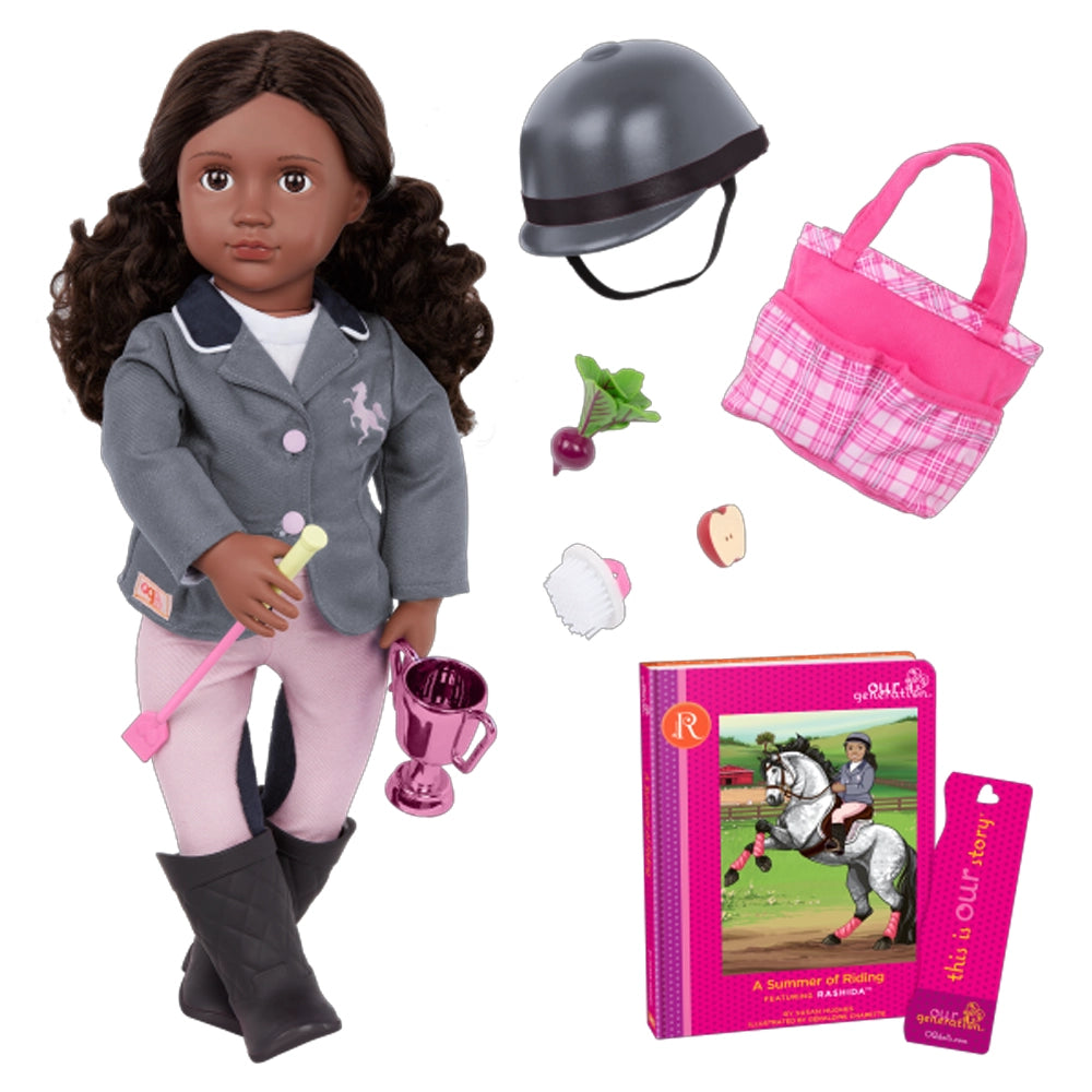 Muñeca Montadora y Libro de Cuentos de Nuestra Generación 3A+ - Rachida