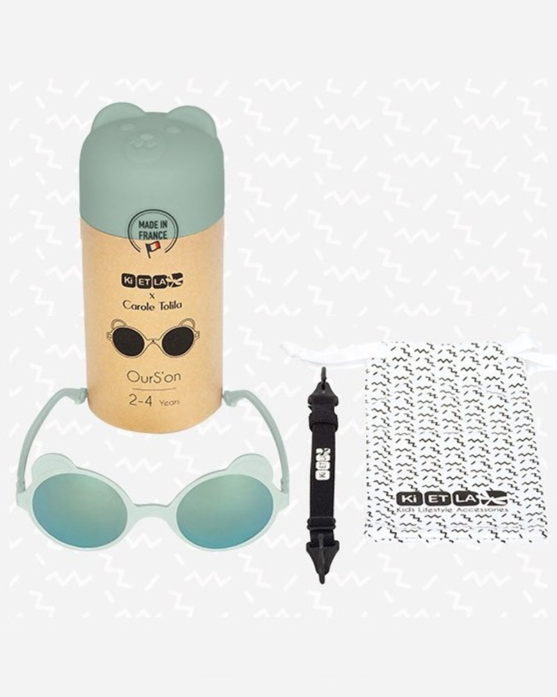 ki ET LA Lunette Sun 0-1 an Ours - Vert Amande