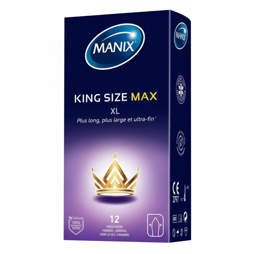Manix King Size Max – 12 Préservatifs