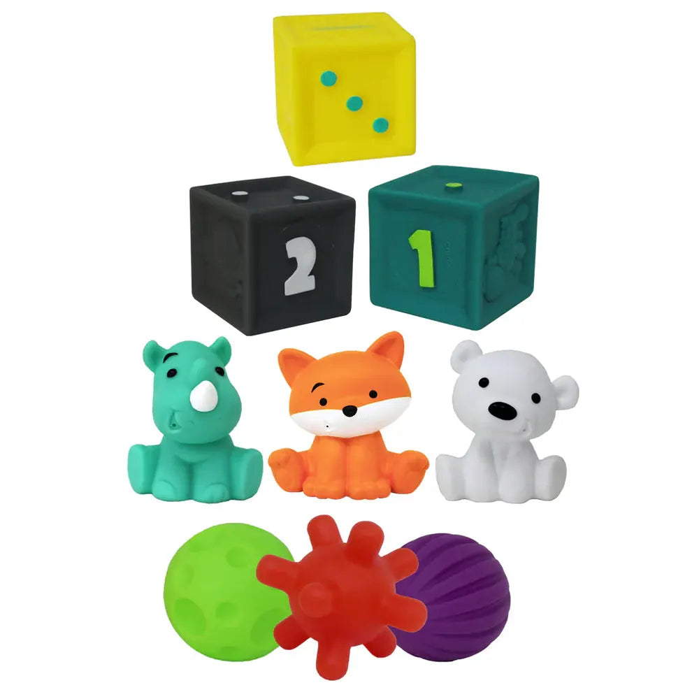 Infantino Ensemble 9 Jouets Sensoriels - 0M+