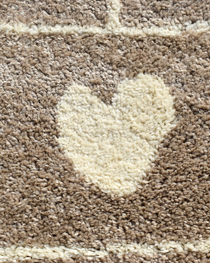 Tapis Rectangulaire Marelle 100x150 cm Un Amour de Tapis - Taupe