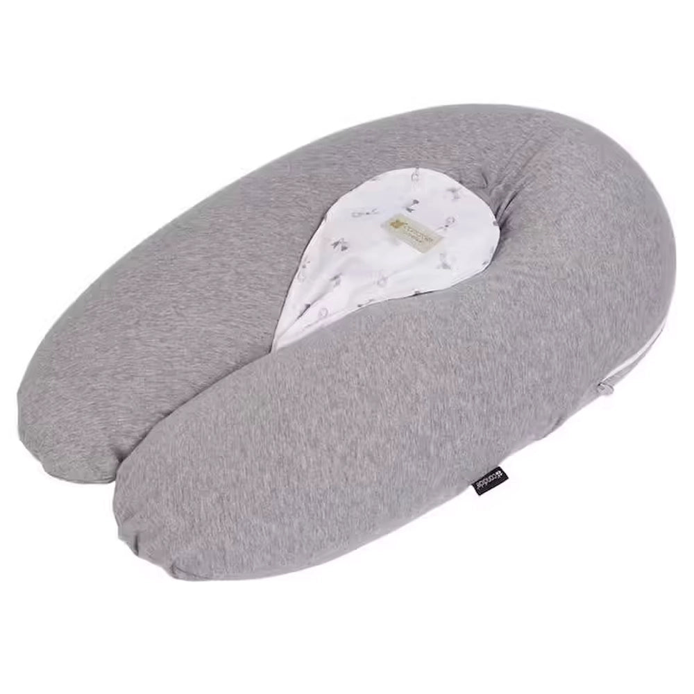 Coussin d'Allaitement & Grossesse 3en1 Multirelax - Gris Chiné Lapins