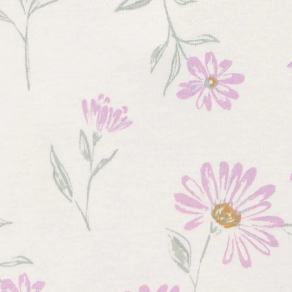 Lot de 5 Bodies à Manches Courtes Carter's - Floral Violet & Vert