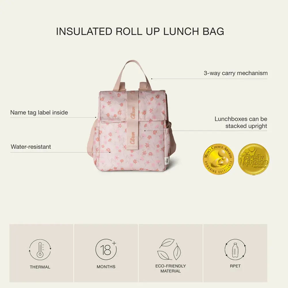 Bolsa De Almuerzo Aislante Enrollable Limón - Ladrillo