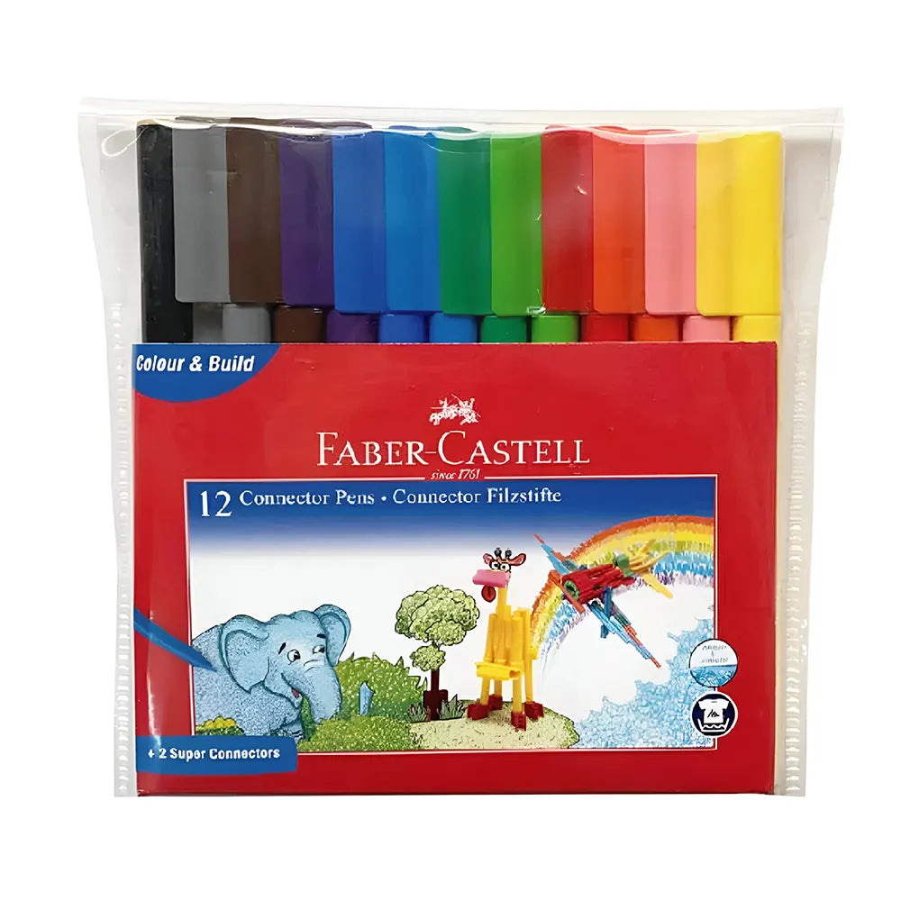 Faber-Castell Boîte de 12 Feutres Connectors