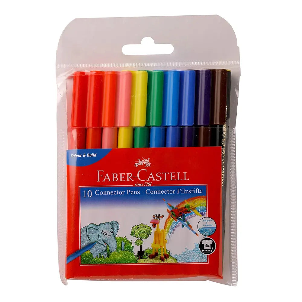 Faber-Castell Boîte de 10 Feutres Connectors