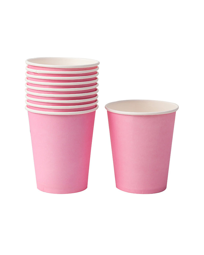 Set de 10 Gobelets Simple - Rose