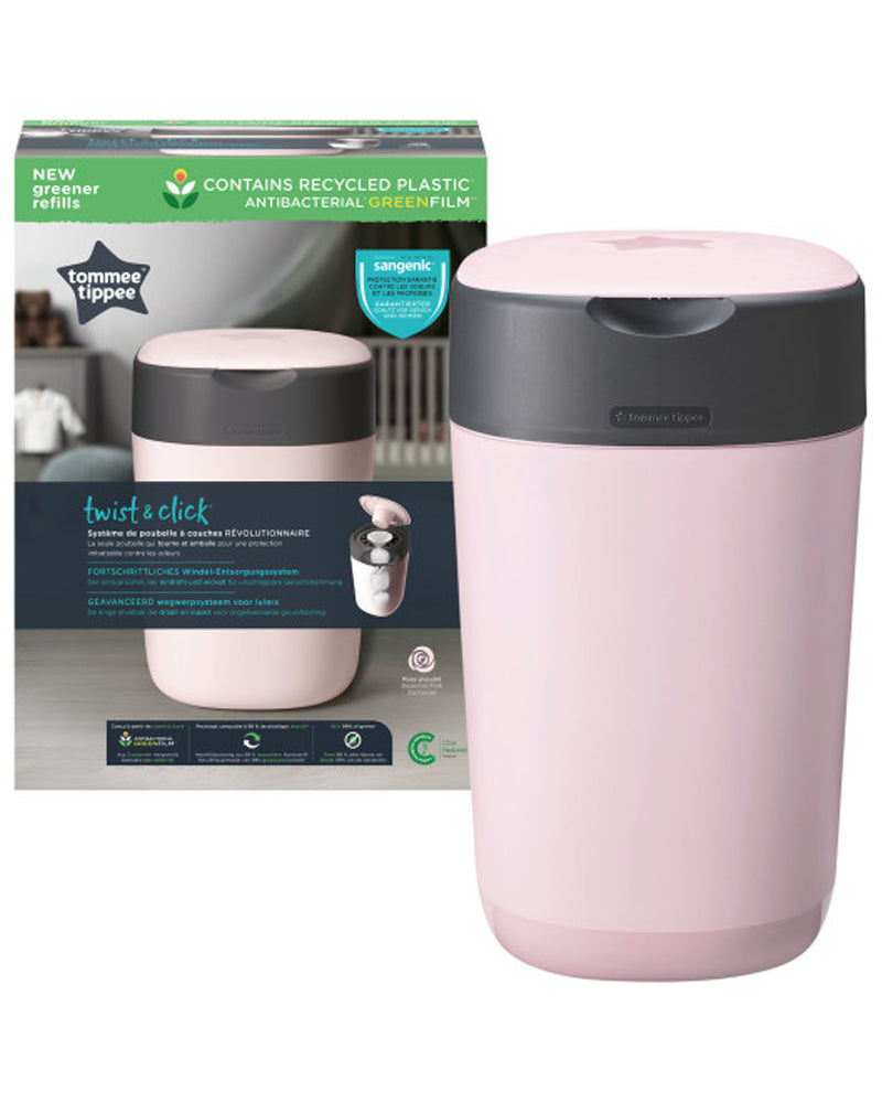 Contenedor para pañales antiolor Twist & Click de Tommee Tippee - Rosa