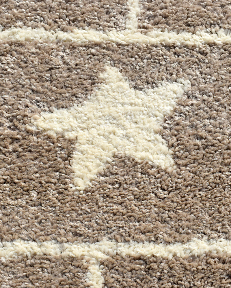 Tapis Rectangulaire Marelle 100x150 cm Un Amour de Tapis - Taupe