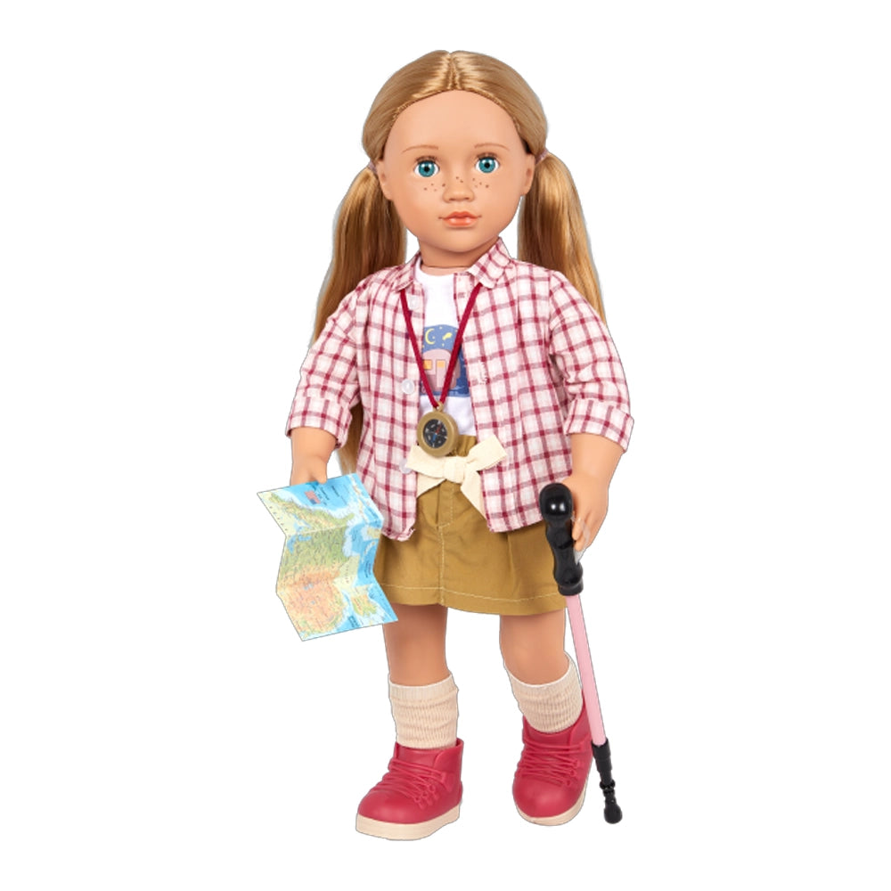 Muñeca de camping y libro de cuentos de nuestra generación 3A+ - Shannon