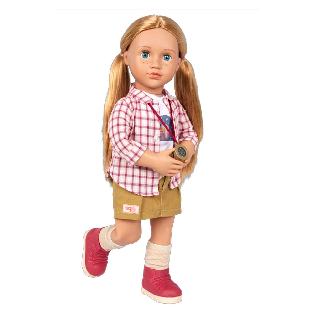 Muñeca de camping y libro de cuentos de nuestra generación 3A+ - Shannon