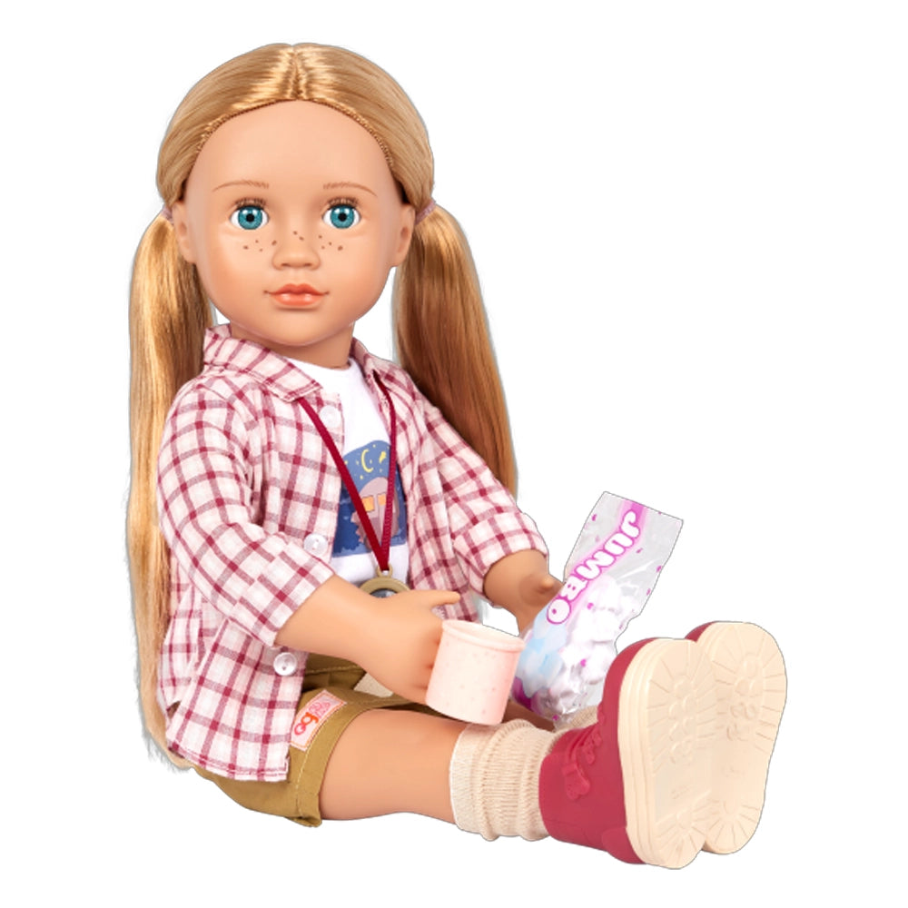 Muñeca de camping y libro de cuentos de nuestra generación 3A+ - Shannon