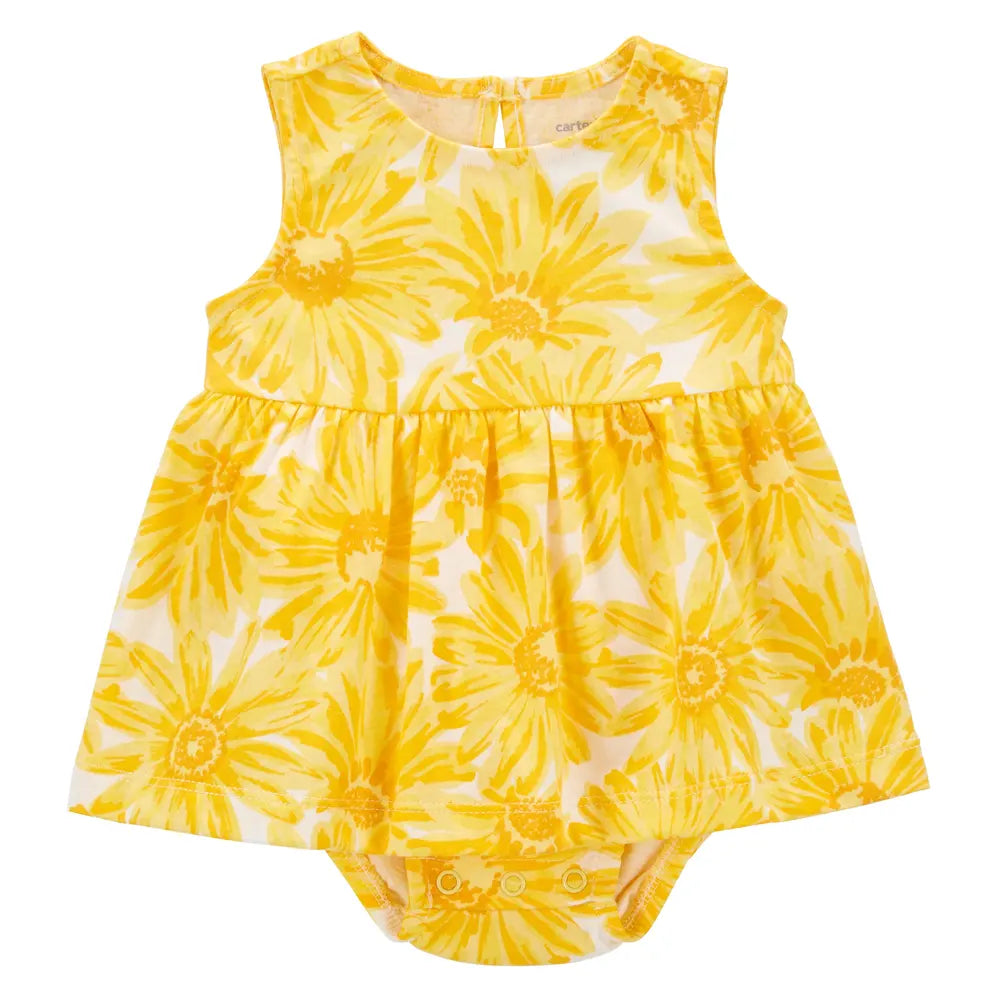 Combinaison à Fleurs Carter's - Jaune