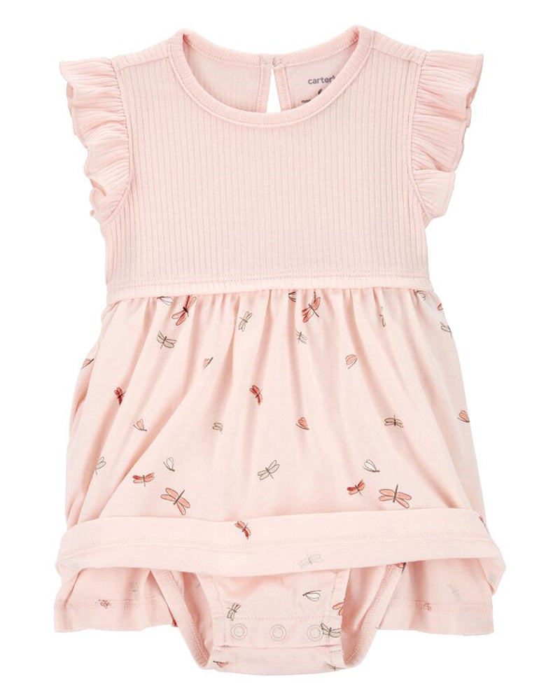 Ensemble 2 Pièces Cardigan Et Robe Carter's - Rose