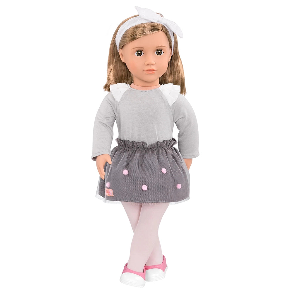 Our Generation Fashion Doll Pompom Skirt 46cm 3Y+ - Bina