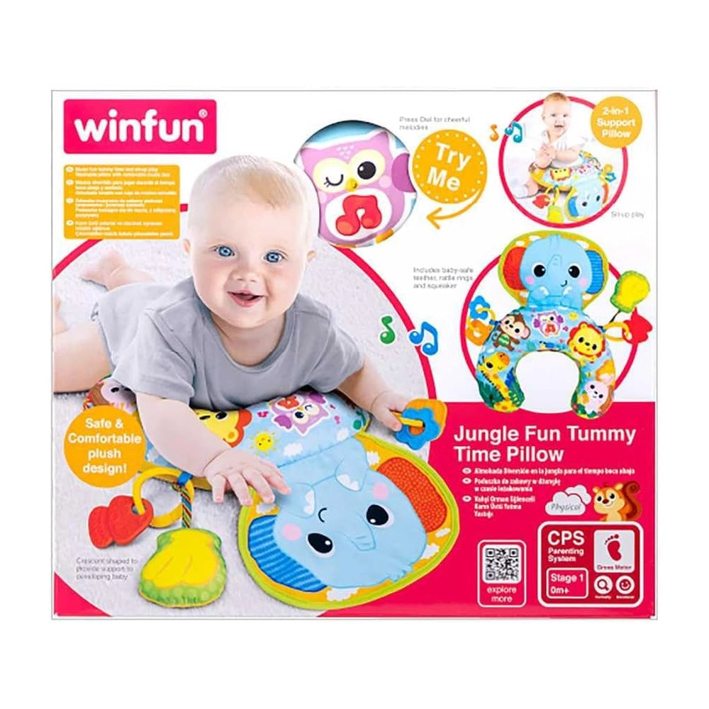 Winfun Coussin de Soutien Doux Motif Jungle 0M+
