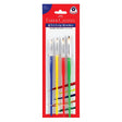 Faber-Castell Lot de 4 Pinceaux Tri-Grip Plats