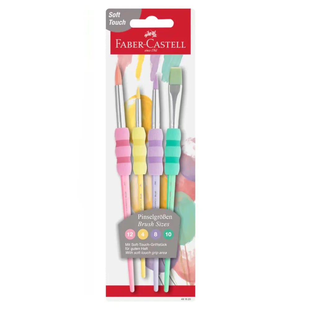 Faber-Castell Set of 4 Soft Touch Pastel Brushes