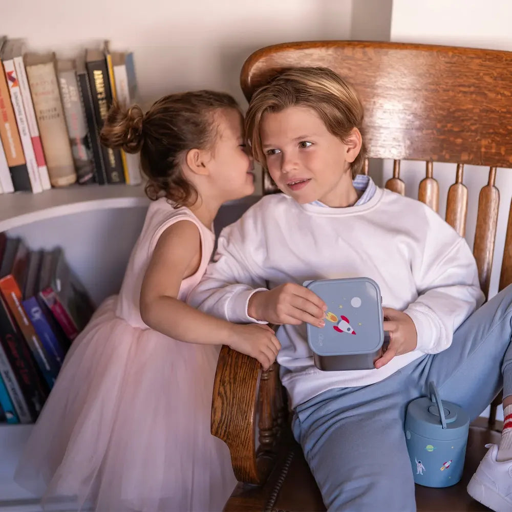 Citron Ensemble de 3 Boîtes à Lunch Empilables en Acier Inoxydable – Spaceship