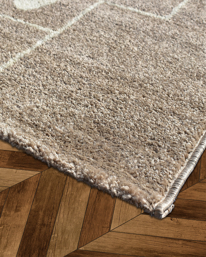 Tapis Carré Marelle 150x150 cm Un Amour de Tapis - Taupe