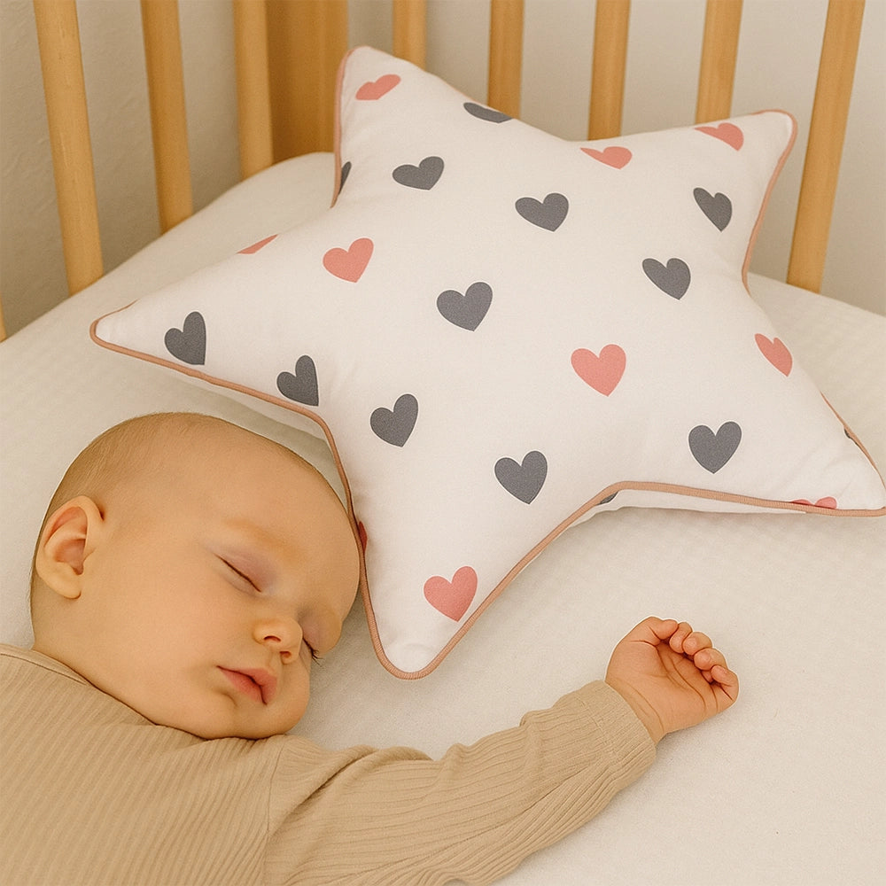 Coussin Babymat - Douceur des Coeurs - Rose