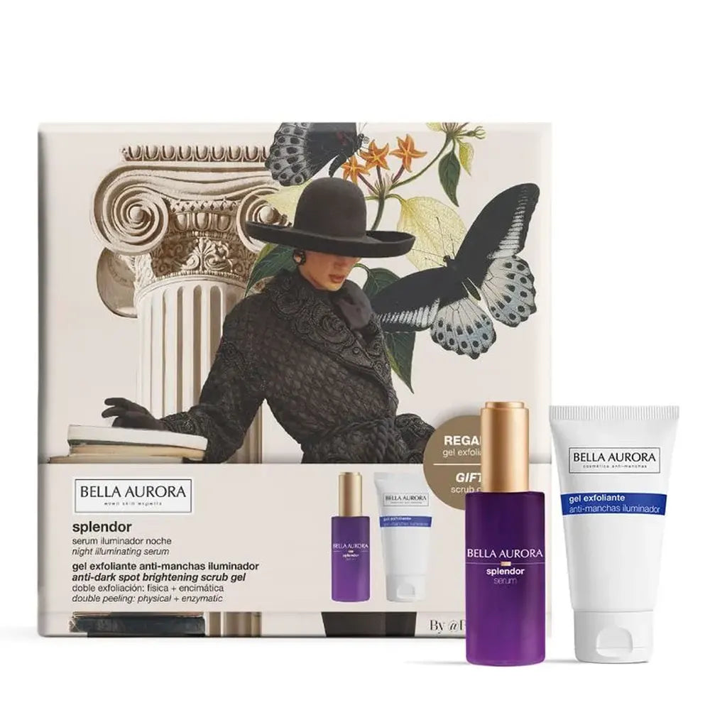Paquete de sérum Bella Aurora Splendor 30 ml + gel exfoliante 75 ml
