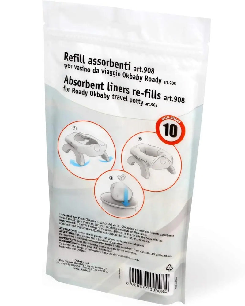 OK Baby Set de Recharges pour Pot & Réducteur Roady - 10 Pièces