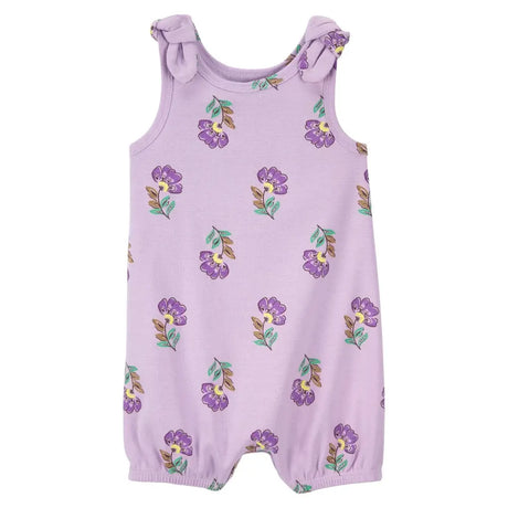 Barboteuse en Coton Carter's - Fleurie Violet
