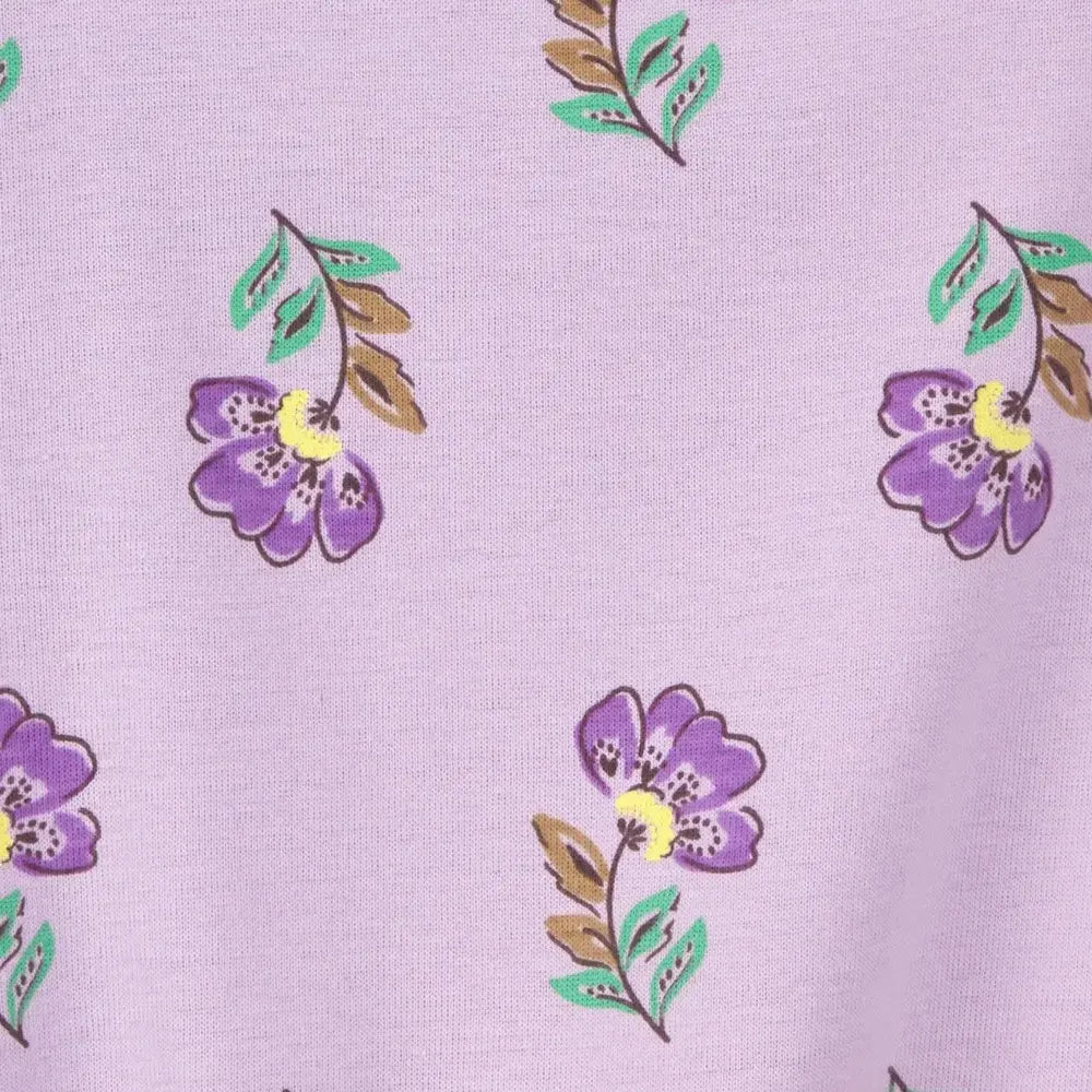 Barboteuse en Coton Carter's - Fleurie Violet